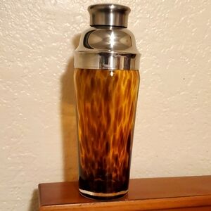 Vintage Blown Glass Martini/cocktail Shaker